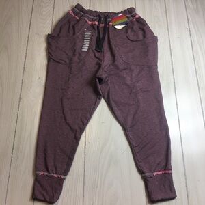 Sugar And Bruno Harem Pants Joggers Heathered Purple Women's Size M